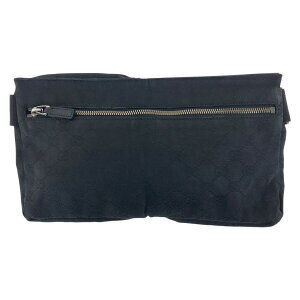 Gucci GG Body Bag leather canvas Belt black bag Crossbody Waist